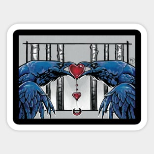 A Raven's Love Sticker